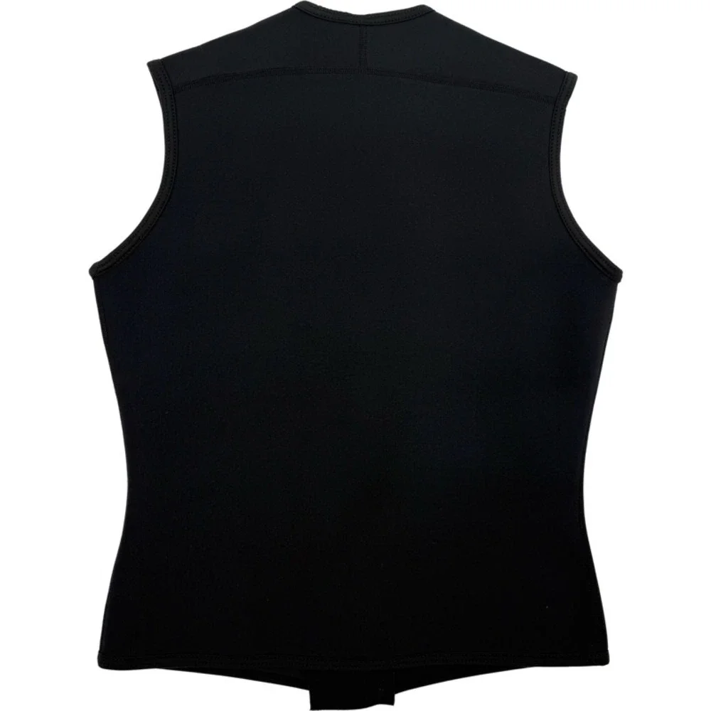 NeoSport Large Wetsuit Vest Black 2.5mm X-SPAN Full Zip Sleeveless‎ Scuba Unisex